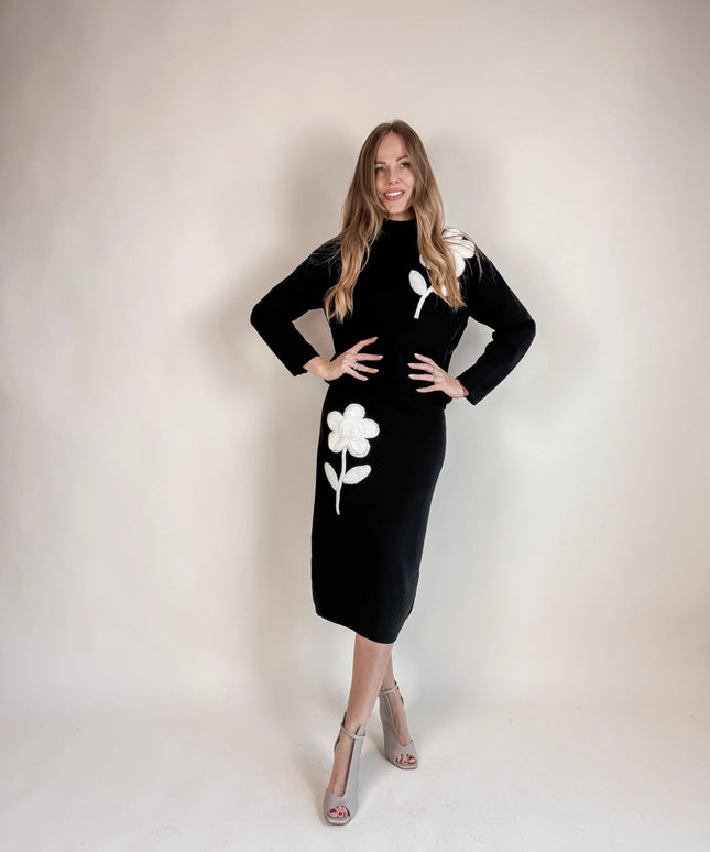 KOMPLET DZIANINOWY PIANO CZARNY - BLUMANIA