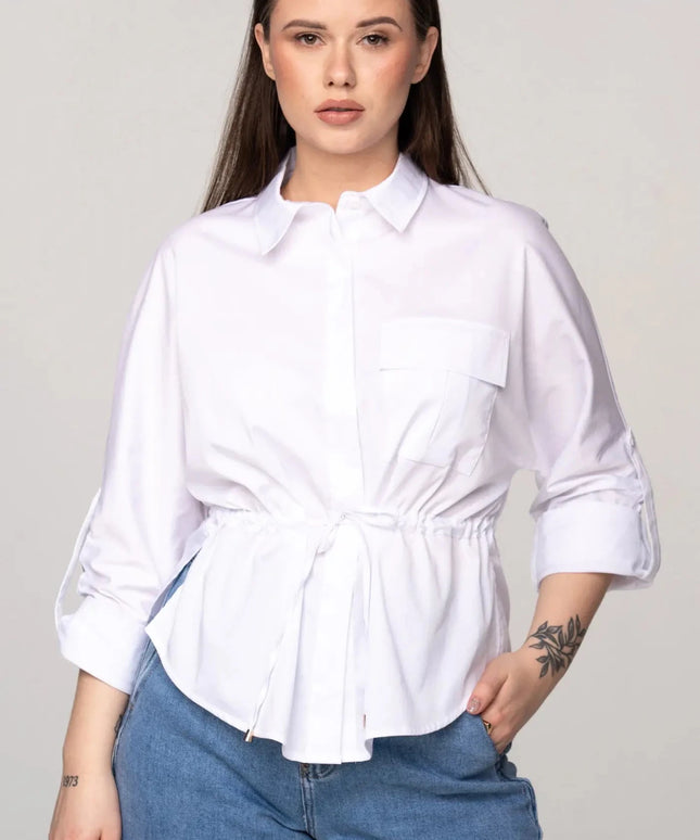 KOSZULA JOPLIN BIAŁA - BLUMANIA