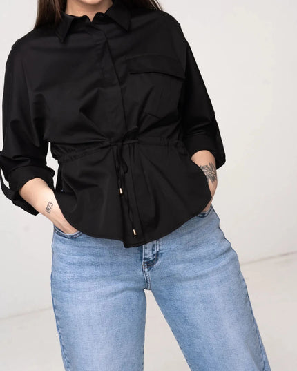 KOSZULA JOPLIN CZARNA - BLUMANIA