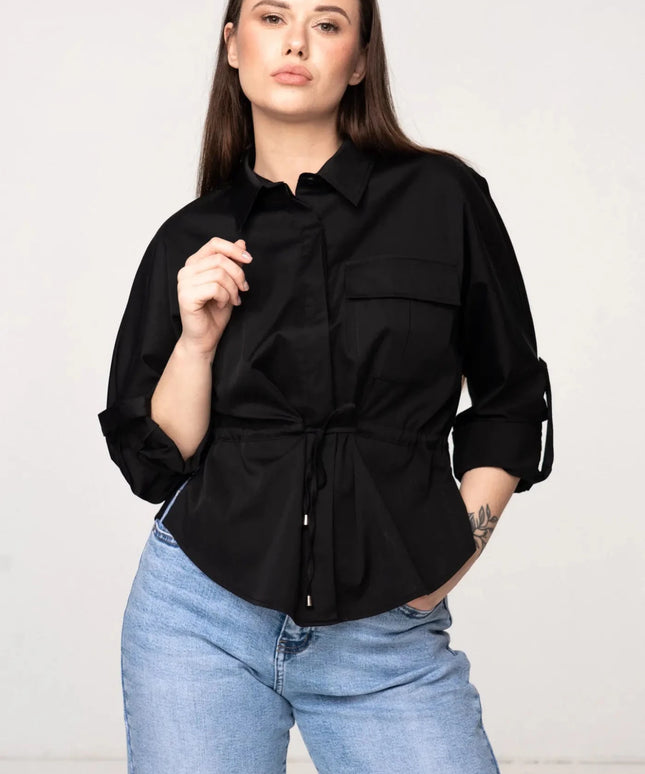 KOSZULA JOPLIN CZARNA - BLUMANIA