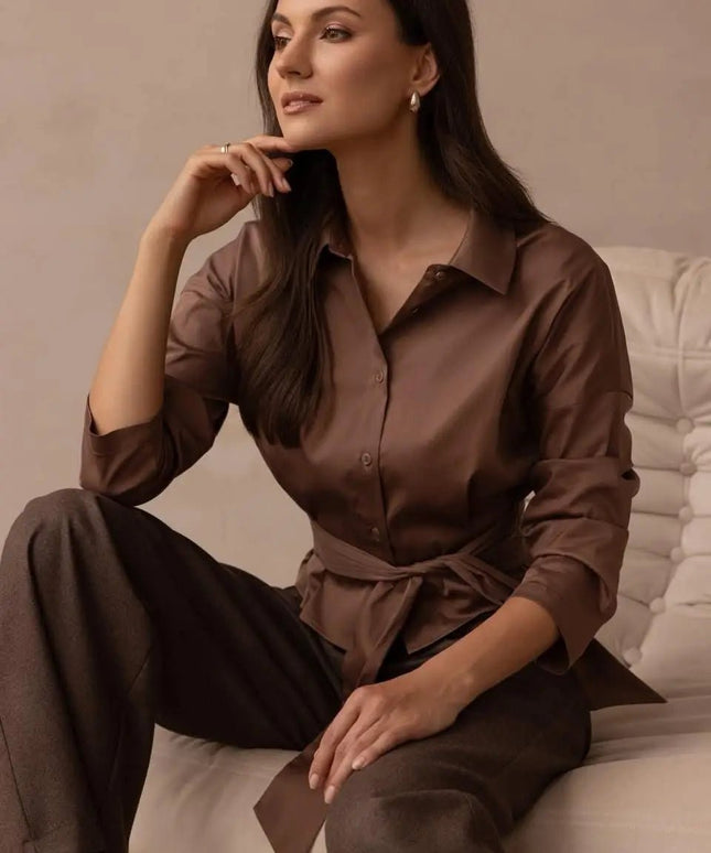 KOSZULA LUNA KAKAOWA - BLUMANIA