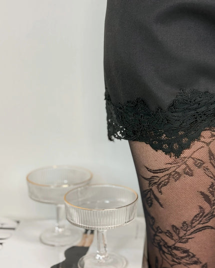 RAJSTOPY FLORAL CZARNE - BLUMANIA