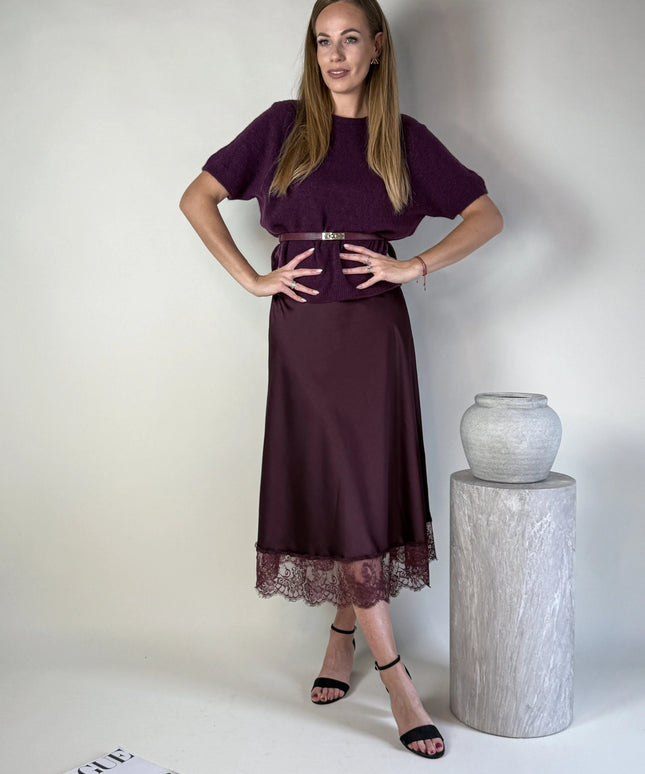 SPÓDNICA AURORA ŚLIWKA - BLUMANIA