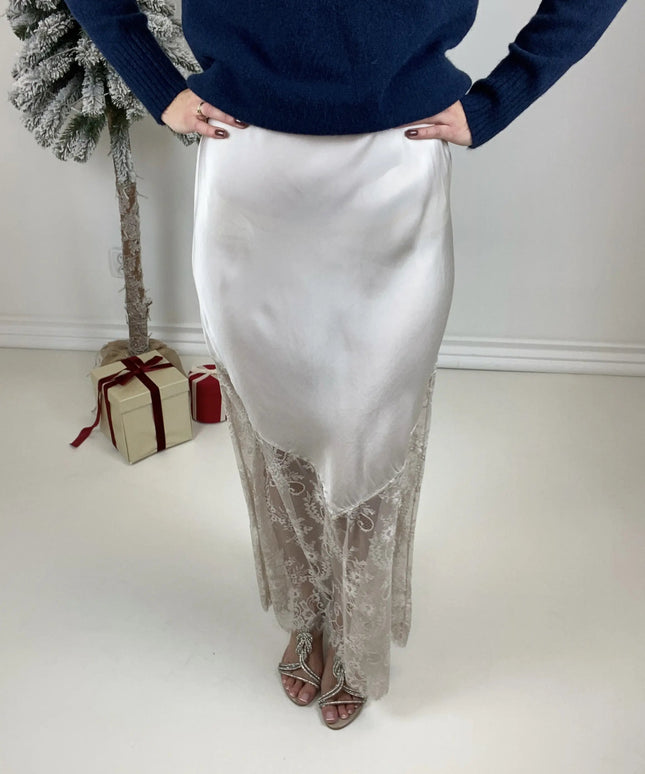 SPÓDNICA MARGOT BEŻ - BLUMANIA