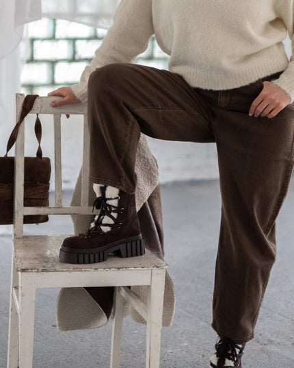 SPODNIE CARMEN CZEKOLADOWE - BLUMANIA