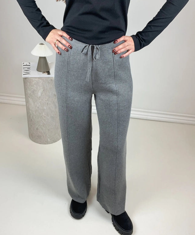 SPODNIE DZIANINOWE BELLA POPIEL - BLUMANIA