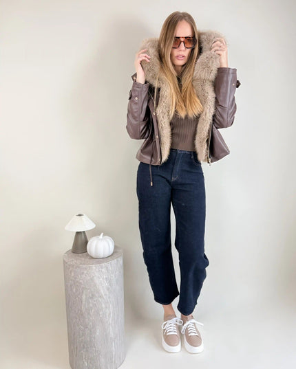 SPODNIE ROSE DENIM BALOON - BLUMANIA