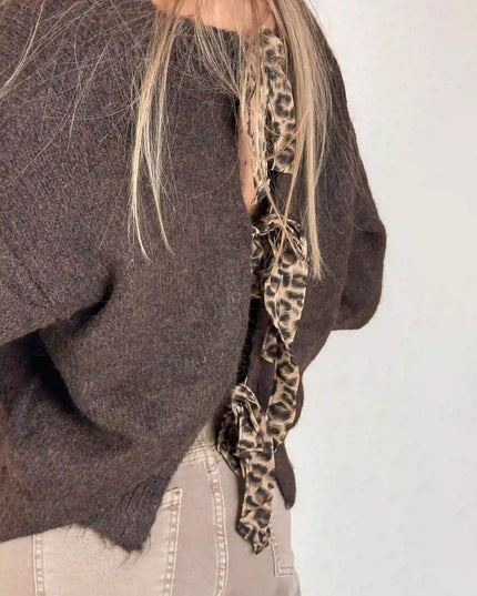 SWETER MUSSY CZEKOLADOWY - BLUMANIA