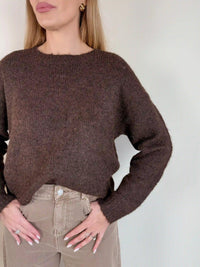 SWETER MUSSY CZEKOLADOWY