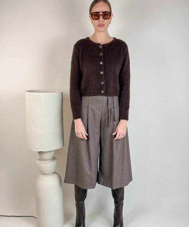 SWETER SANTI CZEKOLADOWY - BLUMANIA