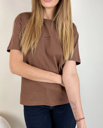 T - SHIRT LEMONADA ATELIER BRĄZOWY - BLUMANIA