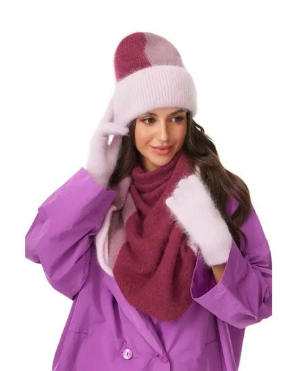 ZESTAW LUKRECJA CZAPKA + SZAL - BLUMANIA