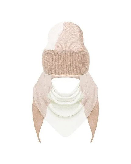 ZESTAW LUKRECJA CZAPKA + SZAL BEŻOWY - BLUMANIA